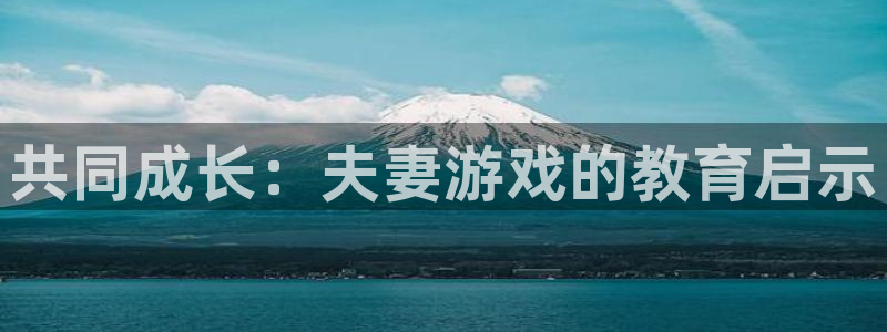 欧陆娱乐登录平台官网：共同成长：夫妻游戏的教育启示