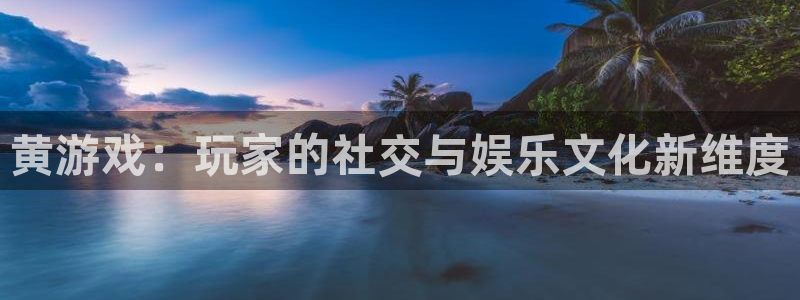 欧陆娱乐平台数字货币充值：黄游戏：玩家的社交与娱乐文化新维度